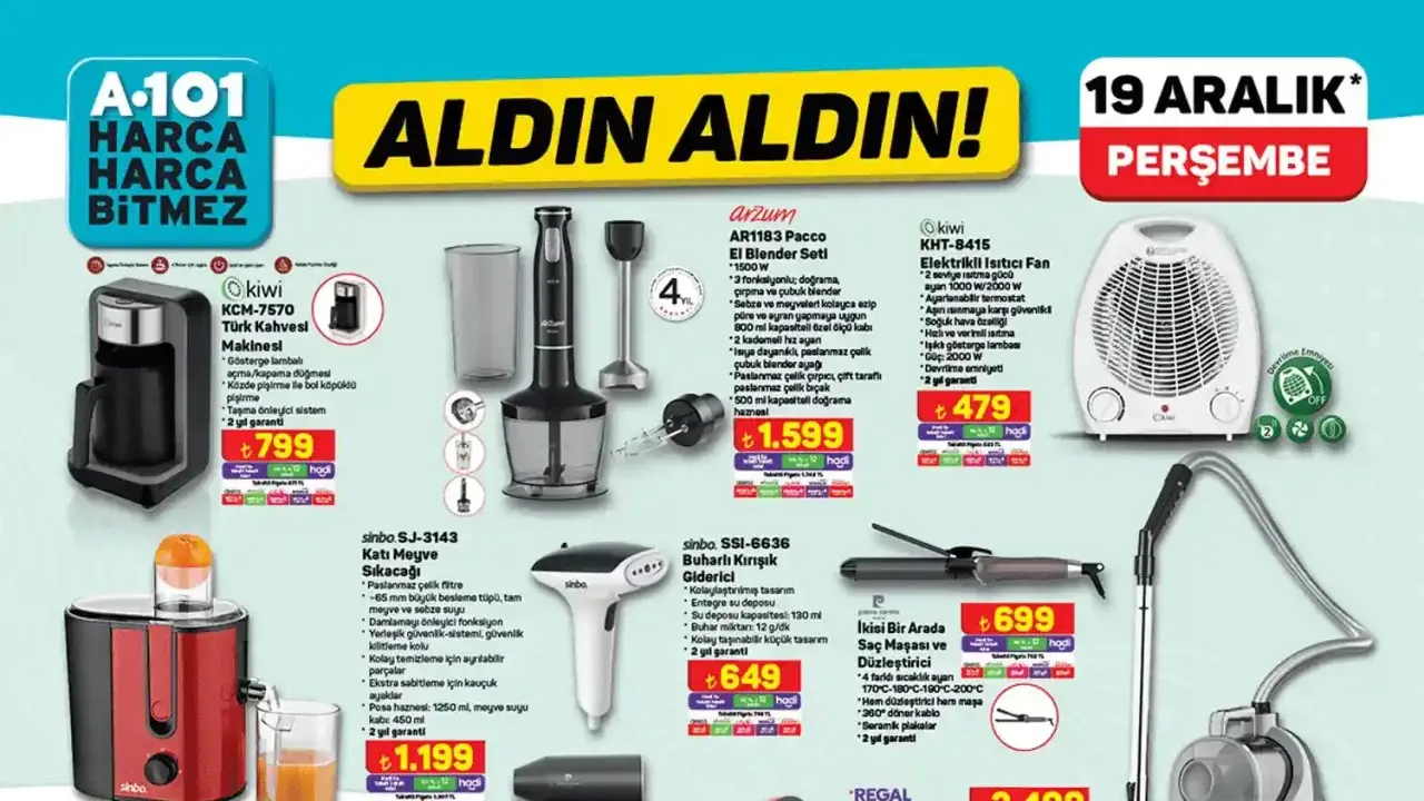 A101 Aktüel Katalog: Aralık Ayının Kaçırılmaz Fırsatları! - 61Gündem