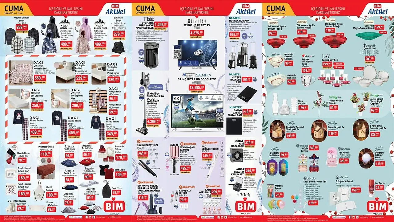 BİM Aktüel 20 Aralık 2024 Kataloğu: Bu Hafta Kaçırılmayacak Fırsatlar - 61Gündem
